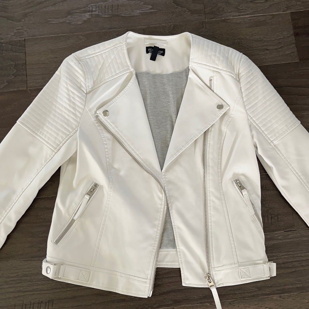 Topshop Luna Faux Leather Jacket.